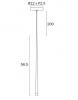 TRINA 1 LIGHT BLACK PENDANT